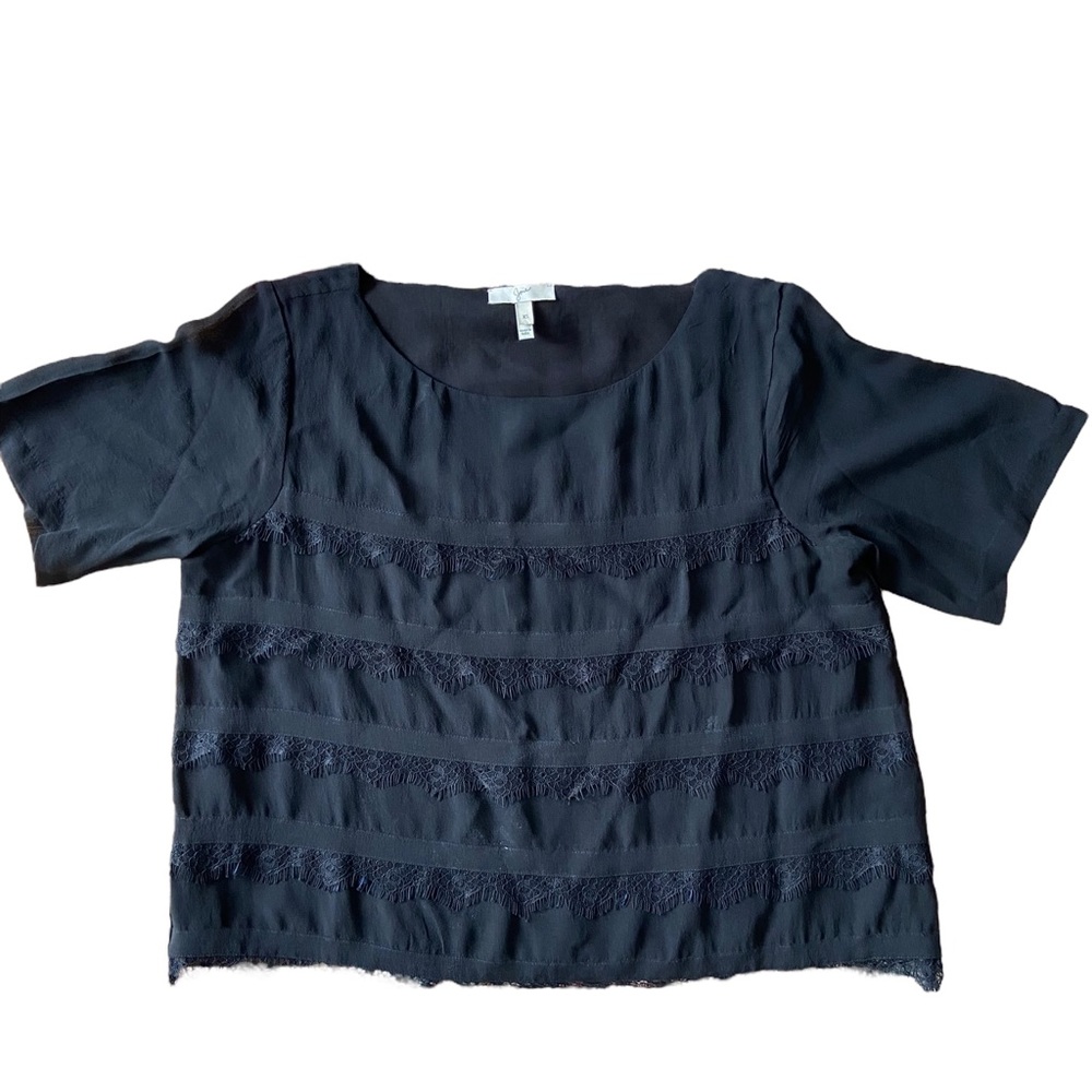 Joie black silk blouse, XS